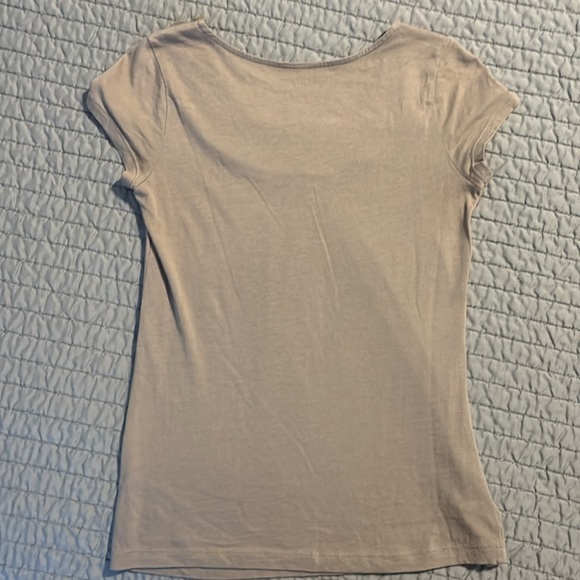 LOFT Petite Floral Neck Cap Sleeve T-shirt, XXSP, EUC - Picture 5 of 7